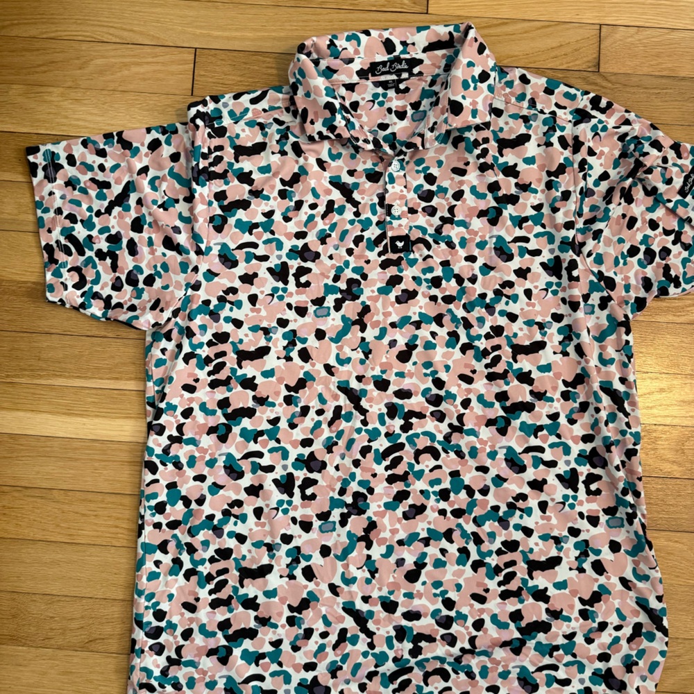 Bad Birdie Pink, Black, and Teal Shirt